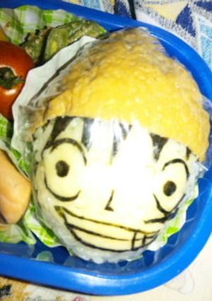 キャラ弁★ワンピースのルフィ-レシピのメイン写真
