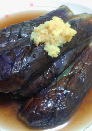 ヒンヤ〜リ冷やしてね☆手軽に茄子の煮浸し-レシピのメイン写真