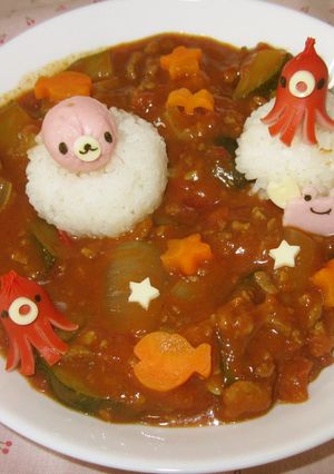 デコカレー　水族館カレー-レシピのメイン写真