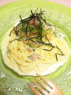 夏のランチに♪ *梅おろしの冷製パスタ*-レシピのメイン写真