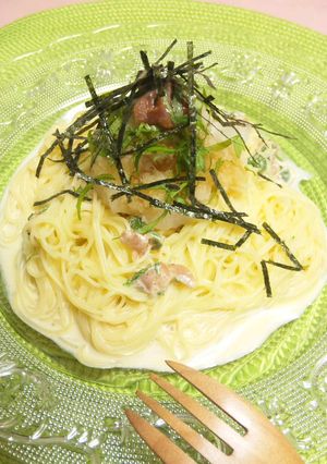 夏のランチに♪ ＊梅おろしの冷製パスタ＊-レシピのメイン写真
