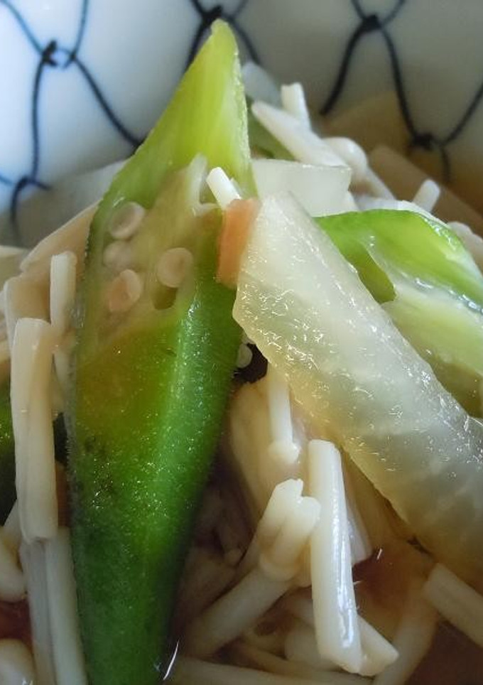 梅風味♪オクラと大根の煮びたし風-レシピのメイン写真