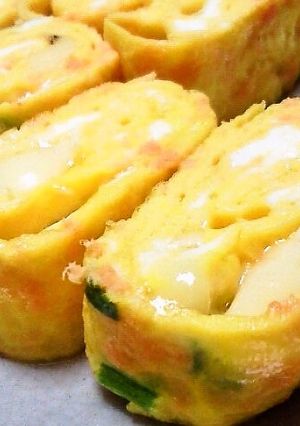 ころころチーズとろける和風な卵焼き♪-レシピのメイン写真