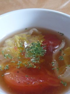 夏にぴったり★冷たいトマトスープ-レシピのメイン写真