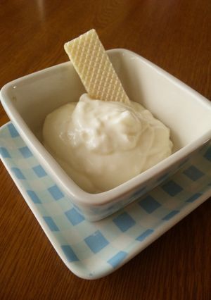 夏にぴったり♪ヨーグルトクリーム-レシピのメイン写真