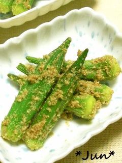 簡単あと一品*オクラのどっさりごま和え-レシピのメイン写真