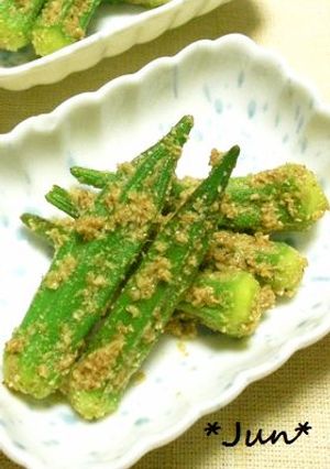 簡単あと一品＊オクラのどっさりごま和え-レシピのメイン写真