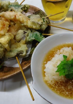 アゲパー♪海老+4種の野菜串天-レシピのメイン写真