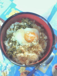 *うまうま〜温玉高菜丼*-レシピのメイン写真