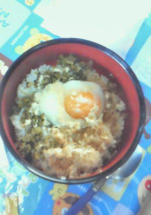＊うまうま〜温玉高菜丼＊-レシピのメイン写真