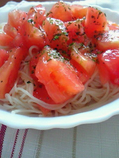 そうめんで冷たいトマトのカッペリーニ風-レシピのメイン写真