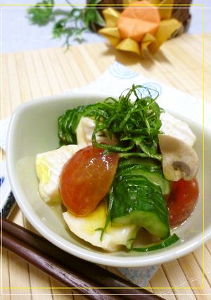 カマンベールと野菜の梅酢味噌和え-レシピのメイン写真