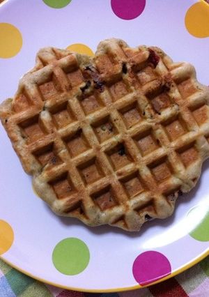 抹茶アーモンドの米粉ワッフル-レシピのメイン写真