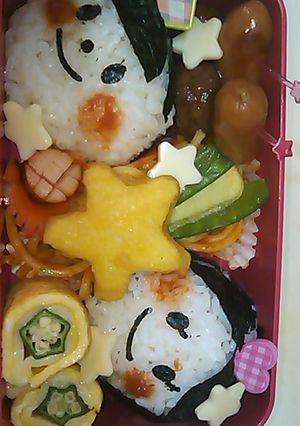 七夕キャラ弁-レシピのメイン写真