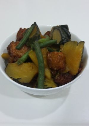 日本かぼちゃの煮物-レシピのメイン写真