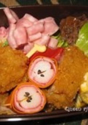 カニカマでリンゴの飾り-レシピのメイン写真