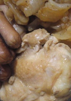 鶏肉と玉ねぎの炊飯器蒸し-レシピのメイン写真