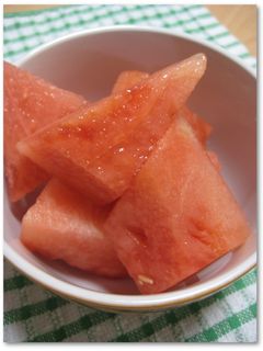 フォークで食べよう♫カットすいか**-レシピのメイン写真