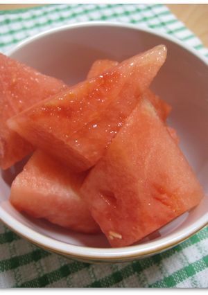 フォークで食べよう♫カットすいか**-レシピのメイン写真