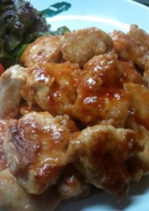 こども喜ぶ✫BQソースで鶏胸肉のソテー-レシピのメイン写真
