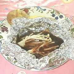 รูปของ ハンバーグのホイル焼き。