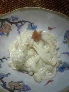 簡単!えのきの梅マヨあえ-レシピのメイン写真