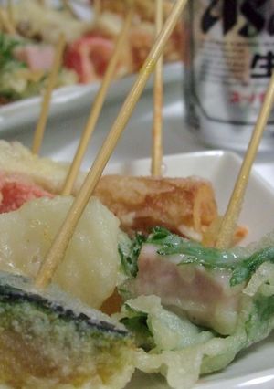 ビールにあう野菜串天-レシピのメイン写真