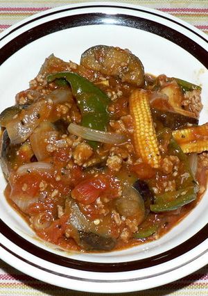 豚ミンチとナス、トマトの炒めカレー-レシピのメイン写真