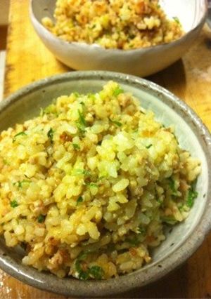 親子炒飯(*´ο`*)=3焼肉味♪-レシピのメイン写真