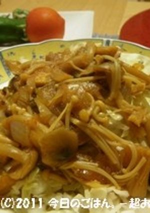 きのこたっぷりホットサラダ　焼肉タレで-レシピのメイン写真