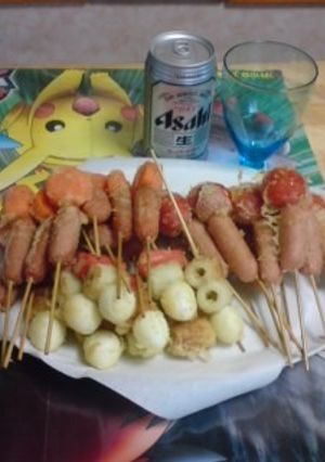 サクサク美味しい♪串天ぷら♪-レシピのメイン写真