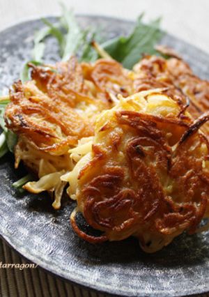 香ばし桜えびのネギだく素麺お焼き-レシピのメイン写真