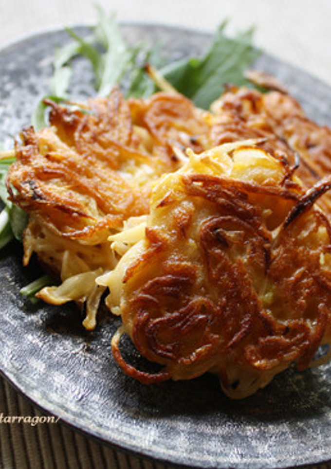 香ばし桜えびのネギだく素麺お焼き-レシピのメイン写真