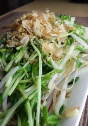もやしと豆苗のレンチンおひたし♪-レシピのメイン写真