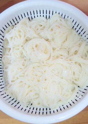 そうめんの湯がき方＆盛り方-レシピのメイン写真