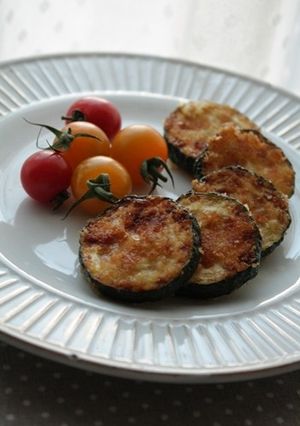 ズッキーニのかりかりチーズ焼き-レシピのメイン写真