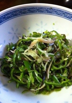 ピーマンwith塩昆布-レシピのメイン写真