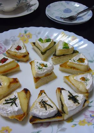 カマンベールで♪　おつまみ風△トースト-レシピのメイン写真