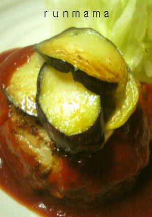 ふっくらハンバーグ☆簡単トマトソースで-レシピのメイン写真
