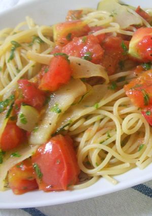 青じそたっぷり☆フレッシュトマトのパスタ-レシピのメイン写真