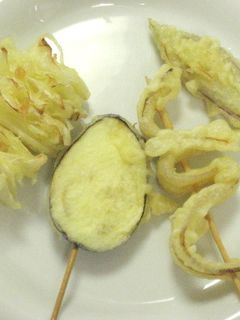 家にある野菜で串天☆-レシピのメイン写真