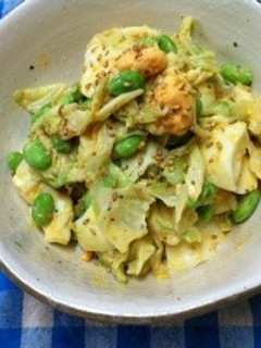 キャベツと卵の味噌マヨサラダ-レシピのメイン写真