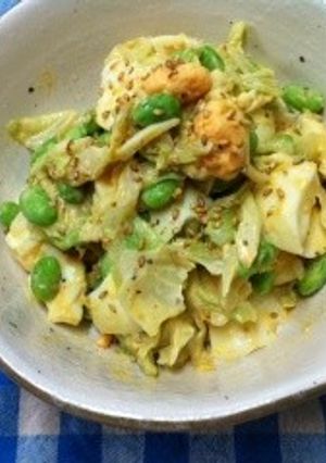 キャベツと卵の味噌マヨサラダ-レシピのメイン写真