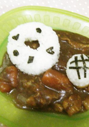 うきわ＆ビーチボールデコカレー❤-レシピのメイン写真