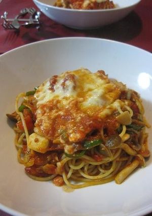 オッサンのピザ風パスタ-レシピのメイン写真