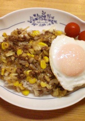男・子供はこの味が好き。ソースロコモコ-レシピのメイン写真