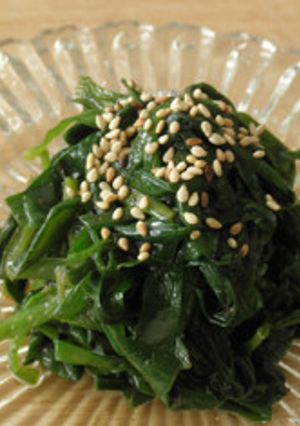 韓国風～ニラ・青菜のコチュジャン胡麻和え-レシピのメイン写真