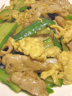 本格的に作る卵とキュウリと豚肉の炒め-レシピのメイン写真