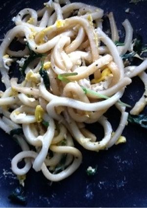 新鮮バジルの変わり焼うどん-レシピのメイン写真