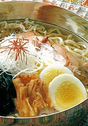 韓国風冷やしラーメン【ラーメンのスープ】-レシピのメイン写真